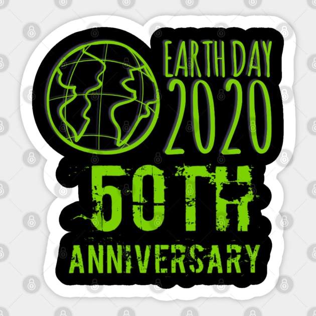 Earth Day 2020 - 50th Anniversary Sticker by Inspire Enclave